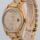 1979 Rolex Day-Date President Champagne Fluted 36mm 18K Yellow Gold Watch 18038