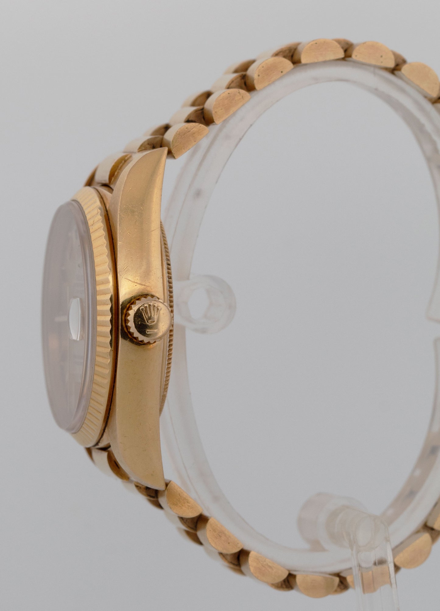 1979 Rolex Day-Date President Champagne Fluted 36mm 18K Yellow Gold Watch 18038