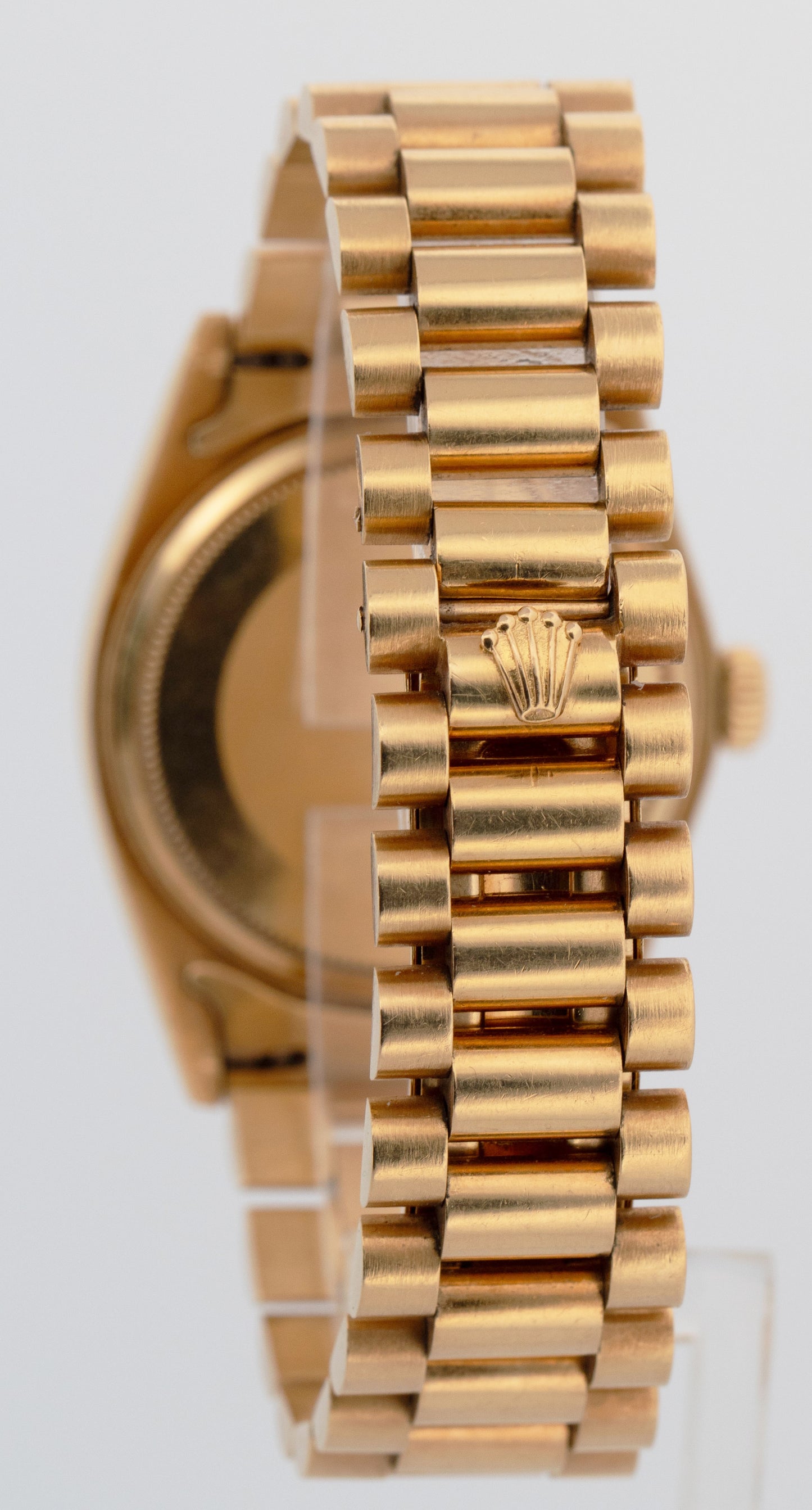 1979 Rolex Day-Date President Champagne Fluted 36mm 18K Yellow Gold Watch 18038