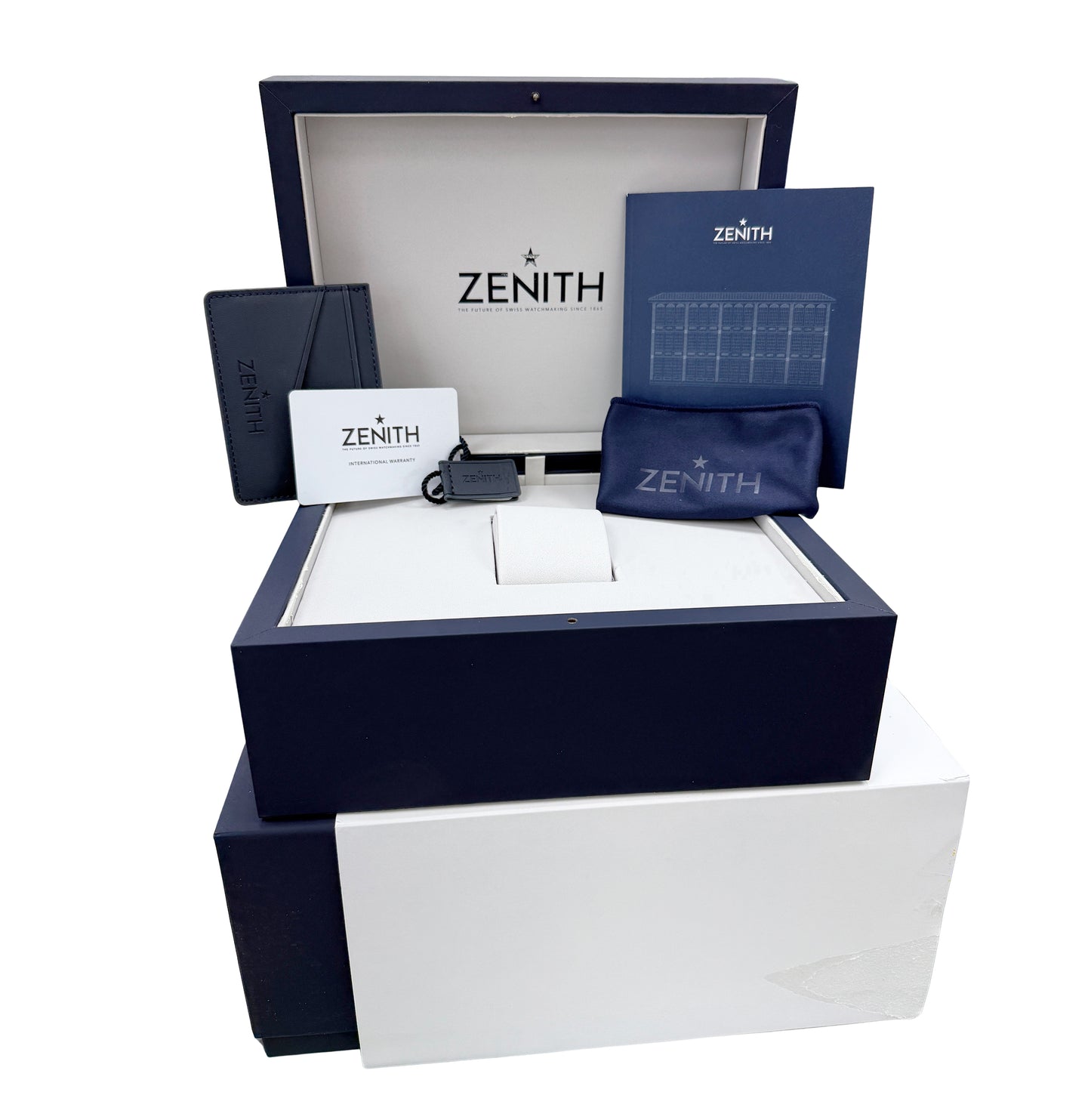 NEW 2025 Zenith El Primero Chronomaster Sport White Panda 03.3100.3600 Watch BOX
