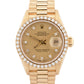 Ladies Rolex DateJust President CHAMPAGNE DIAMOND 18K Yellow Gold 26mm 69178