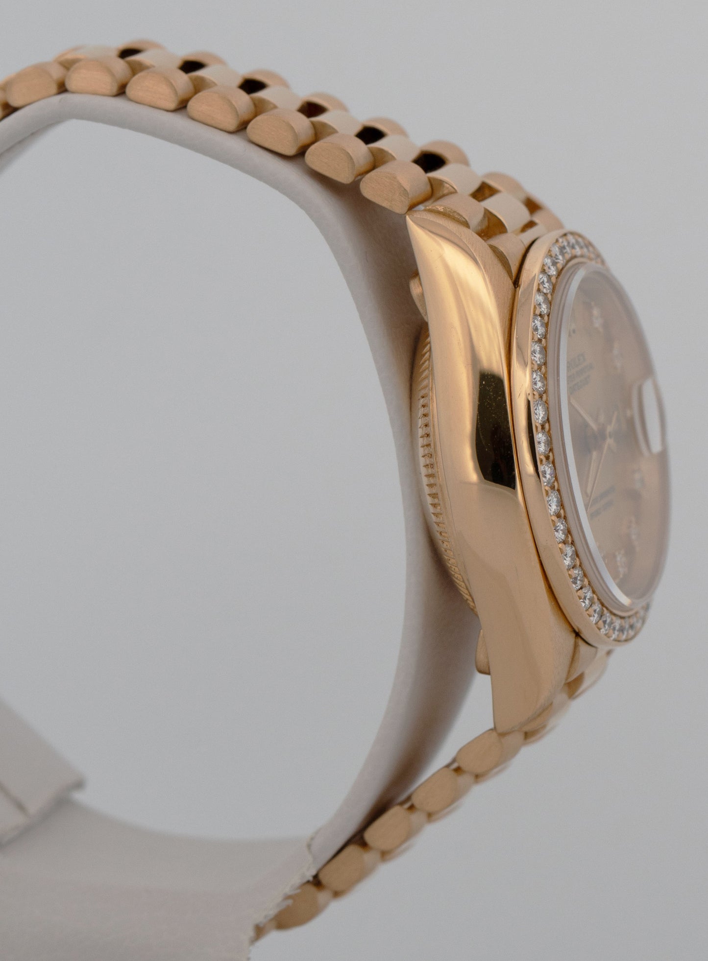 Ladies Rolex DateJust President CHAMPAGNE DIAMOND 18K Yellow Gold 26mm 69178