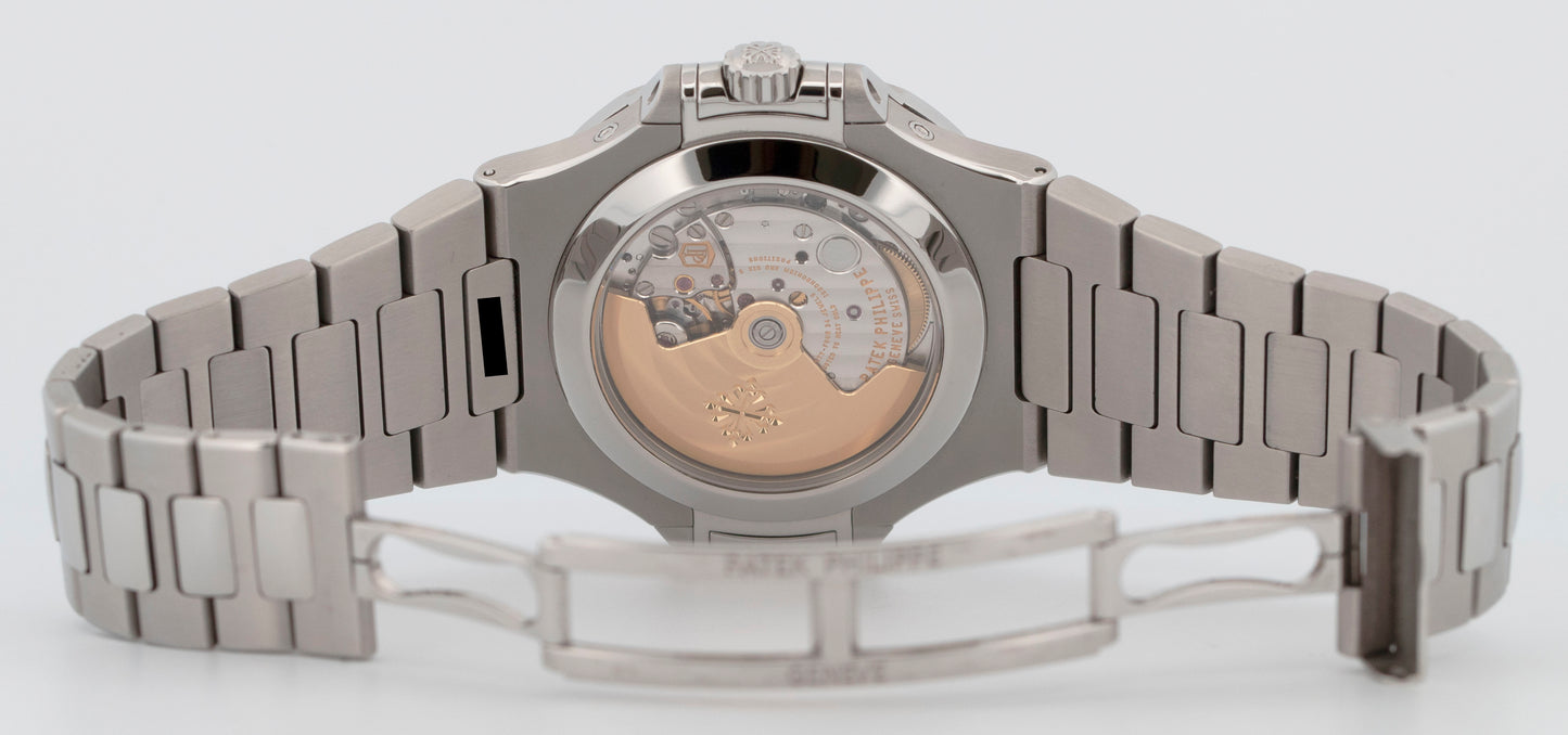 PAPERS Patek Philippe Nautilus Moonphase GRAY Steel 40.5mm 5726/1A Watch BOX
