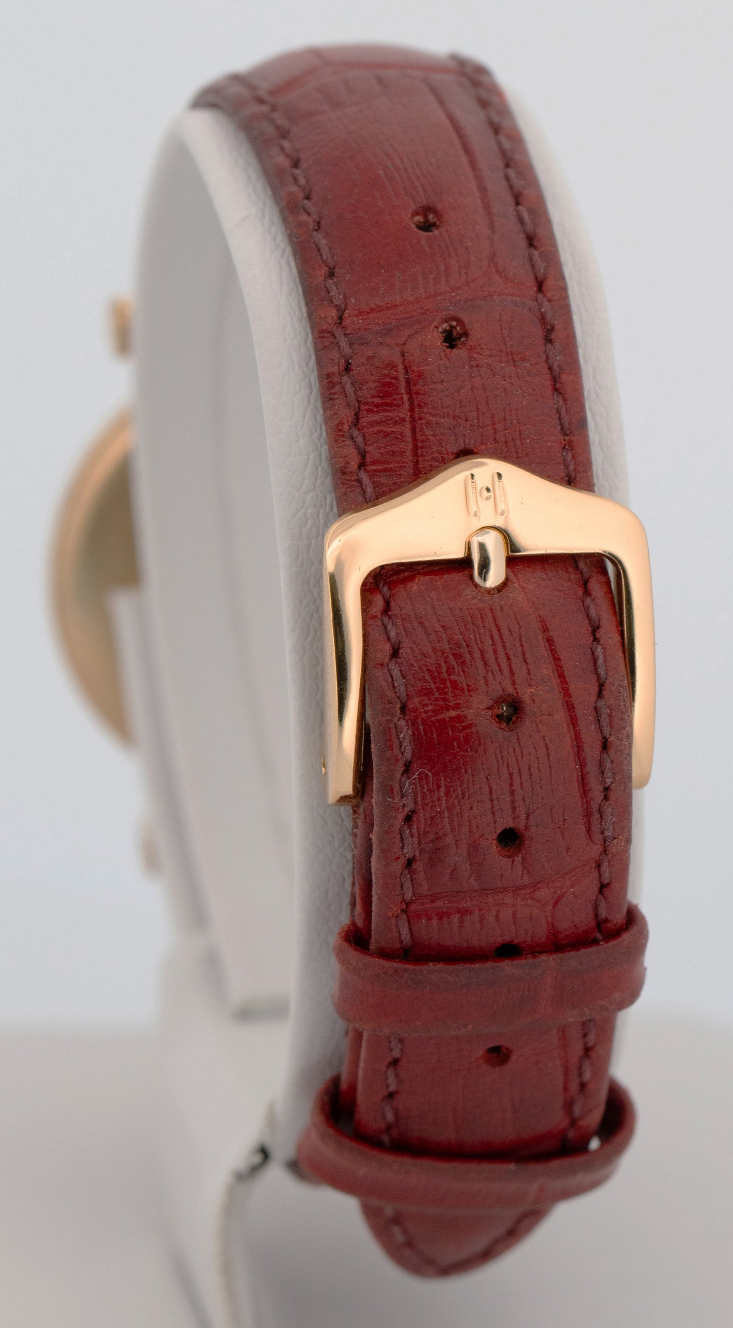 Must de Cartier Vermeil Red 30mm Quartz Gold 925 Sterling 590008 Leather Watch