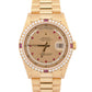 RARE PAPERS Rolex Day-Date FACTORY RUBY DIAMOND String 18K Gold 36mm 18378 BOX