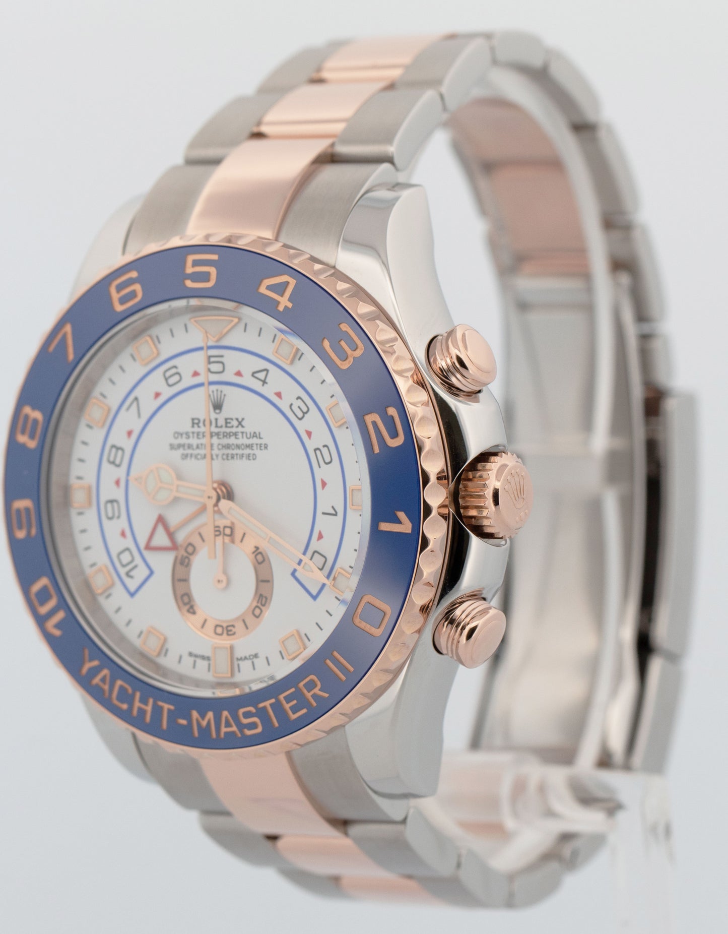 2021 PAPERS Men's Rolex Yacht-Master II 44mm NEW HANDS 18K Gold 116681 Watch BOX