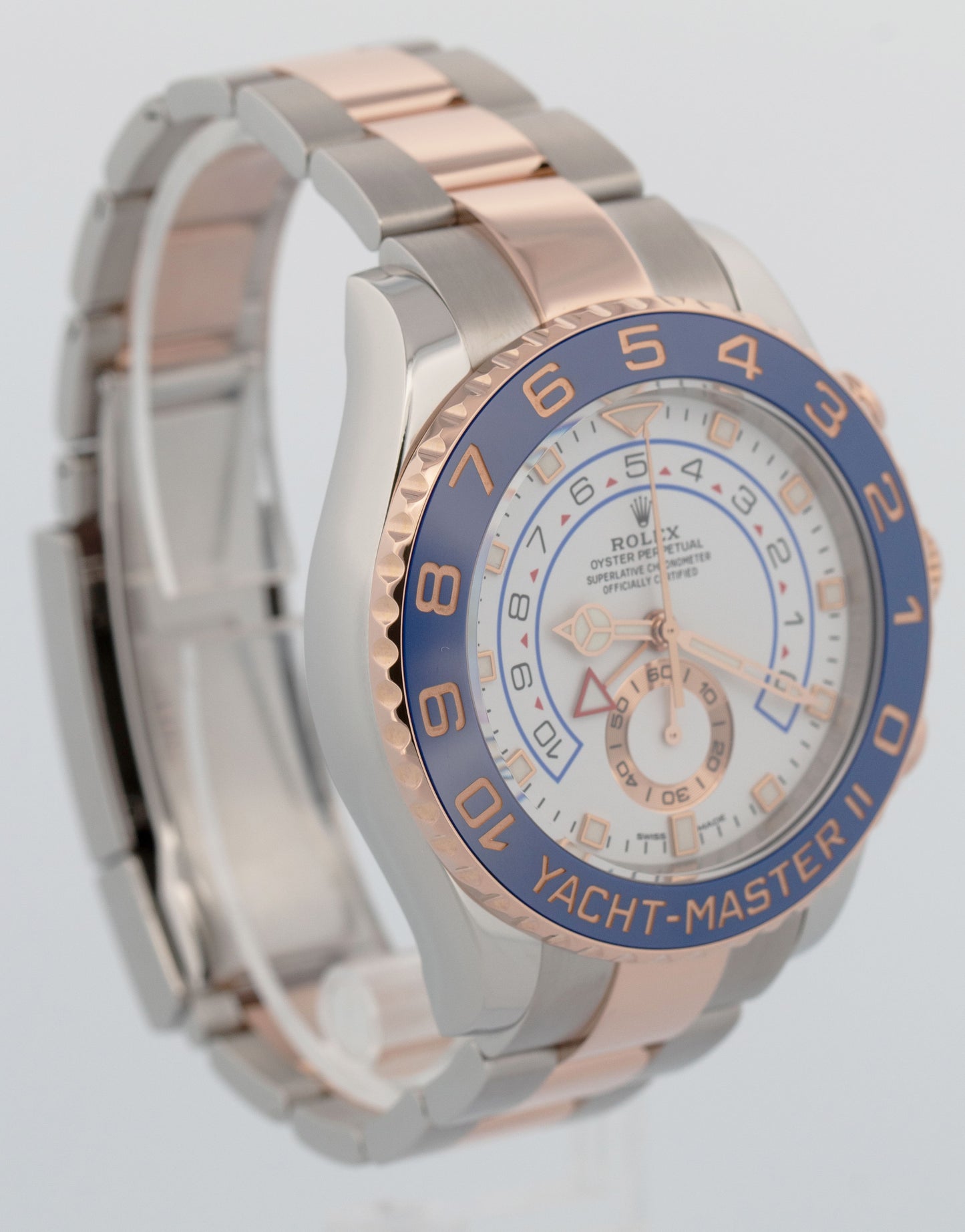 2021 PAPERS Men's Rolex Yacht-Master II 44mm NEW HANDS 18K Gold 116681 Watch BOX