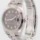 PAPERS Rolex DateJust 41mm RHODIUM DIAMOND Oyster 18K Fluted 126334 Watch BOX