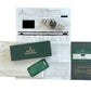 Rolex SERVICE CENTER Oysterdate Precision BLACK Stainless 34mm 6694 Watch BOX