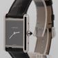 PAPERS Cartier Tank Large Quartz WSTA0072 4323 33x25mm Black Leather Watch BOX