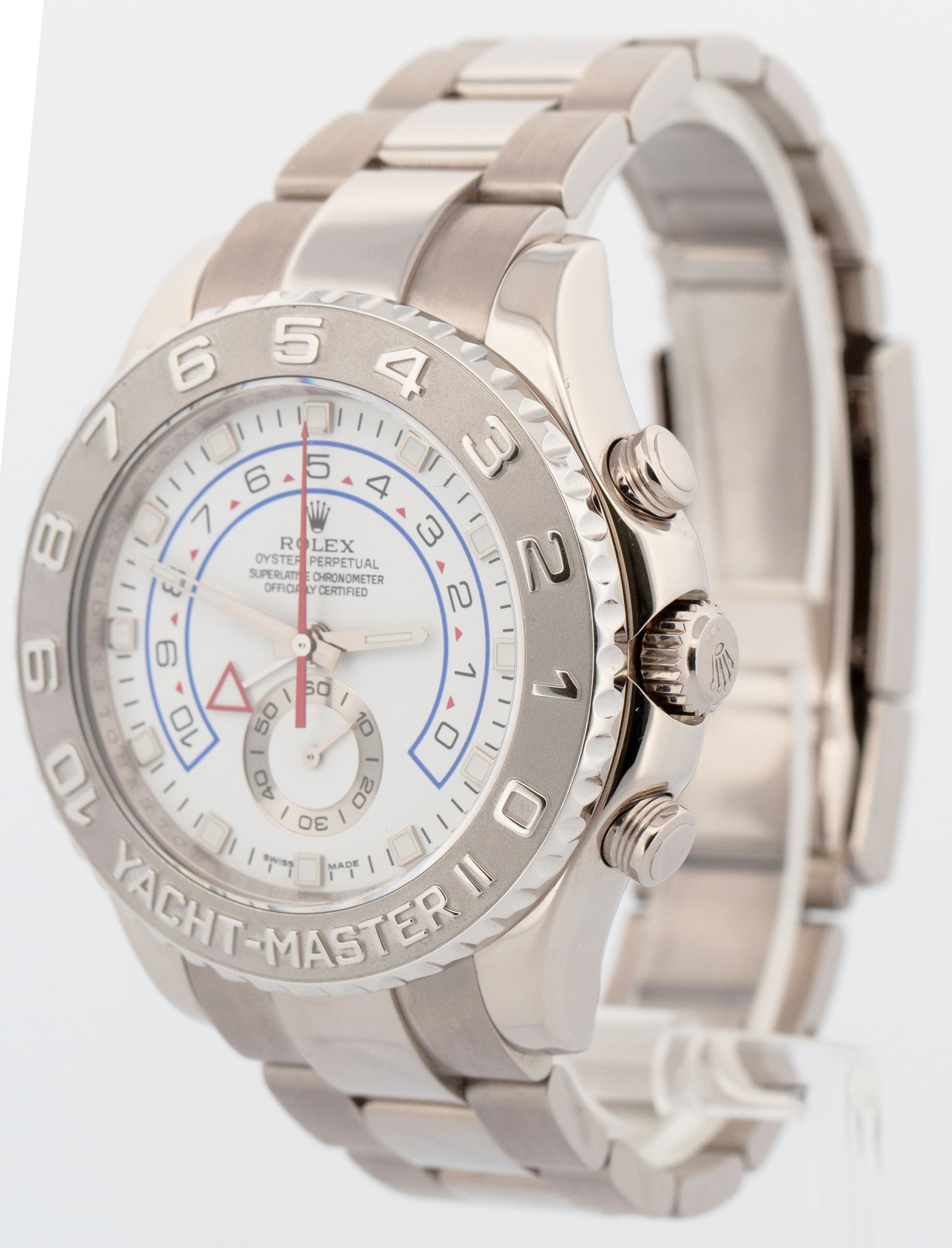 Rolex Yacht-Master II 18K White Gold Platinum Oyster Platinum 116689 44mm BOX