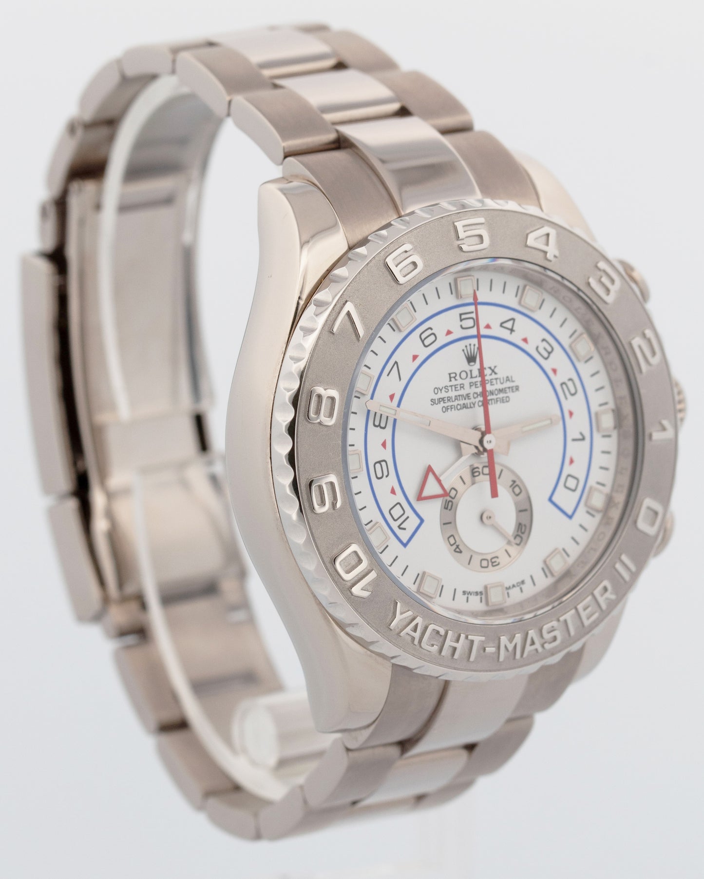 Rolex Yacht-Master II 18K White Gold Platinum Oyster Platinum 116689 44mm BOX