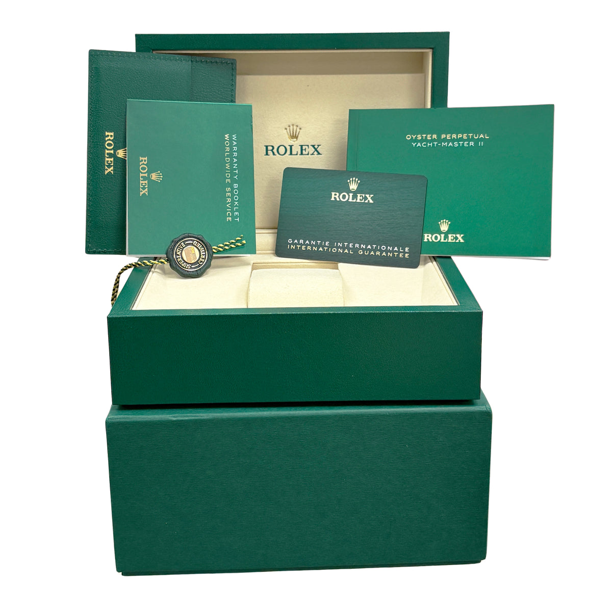 New August 2026 Rolex Yacht-Master II 126680 White Steel 44mm Watch Box Papers