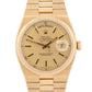 Rolex OysterQuartz Day-Date President Champagne 18K Yellow Gold 36mm Watch 19018