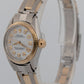 Ladies Rolex Oyster Perpetual 26mm Mother of Pearl Diamond Fluted Gold 6619 BOX