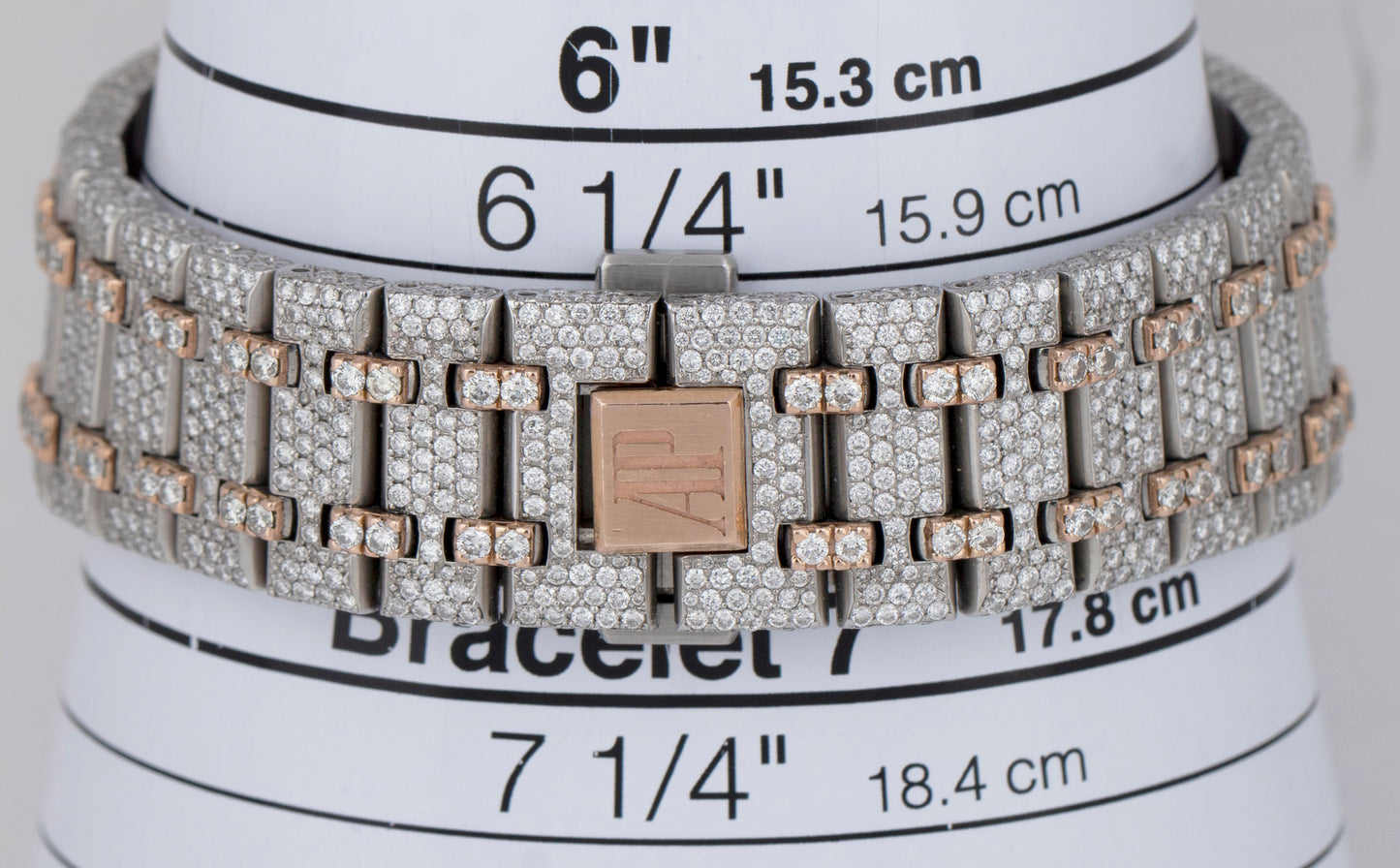 DIAMOND Audemars Piguet Royal Oak Two-Tone 41mm 26320ST Chronograph Pave Watch
