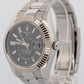PAPERS Rolex Sky-Dweller 326934 Black 42mm OYSTER Stainless 18K Gold Watch BOX