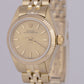 MINT PAPERS Ladies Rolex DateJust 24mm Champagne 14K Gold JUBILEE 6719 Watch BOX