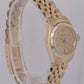 MINT PAPERS Ladies Rolex DateJust 24mm Champagne 14K Gold JUBILEE 6719 Watch BOX