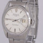 1961 Rolex Oyster Perpetual Date 34mm Silver Automatic Stainless Watch 1500