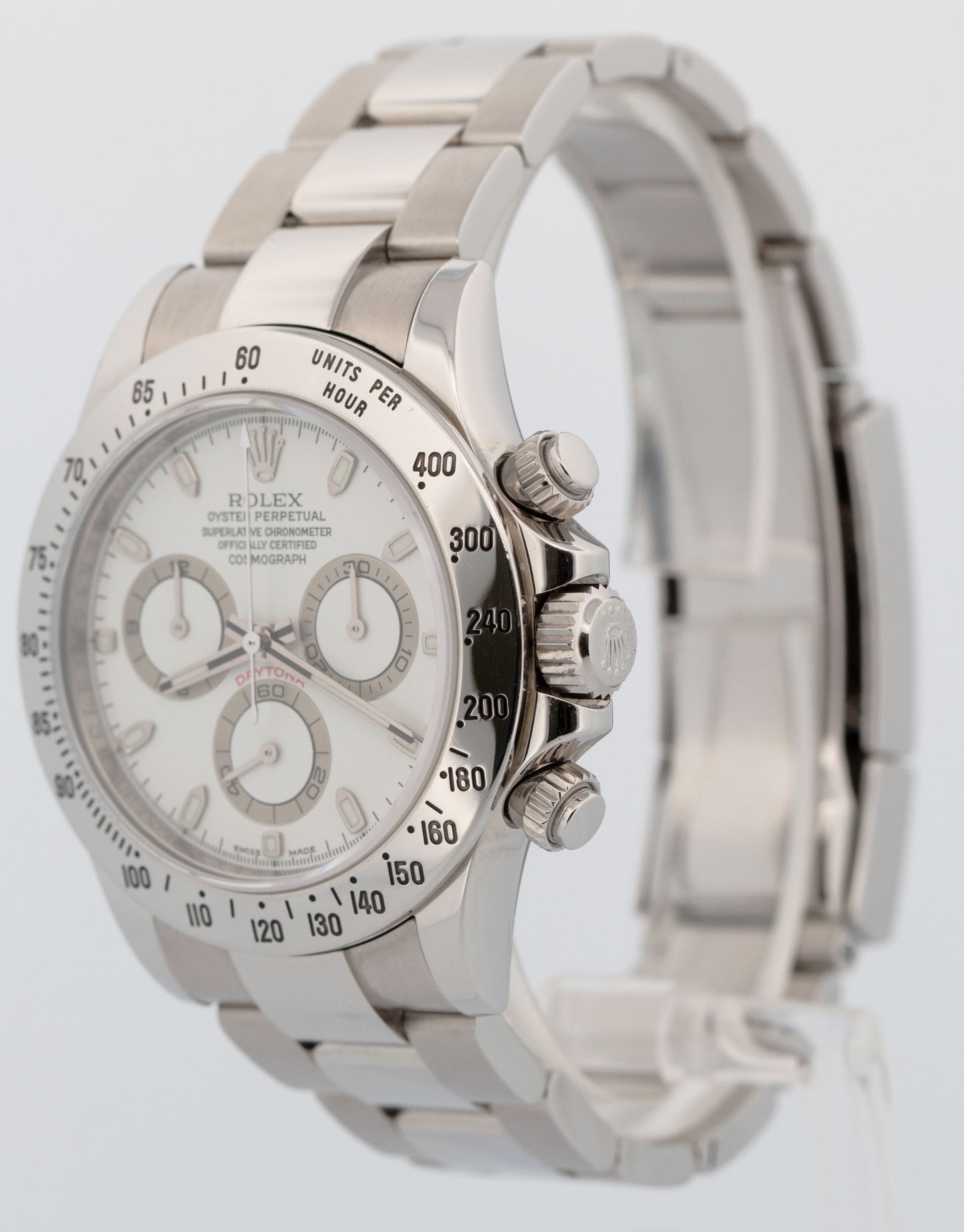 2014 PAPERS Rolex Daytona Cosmograph White FAT BUCKLE Random Serial 116520 BOX