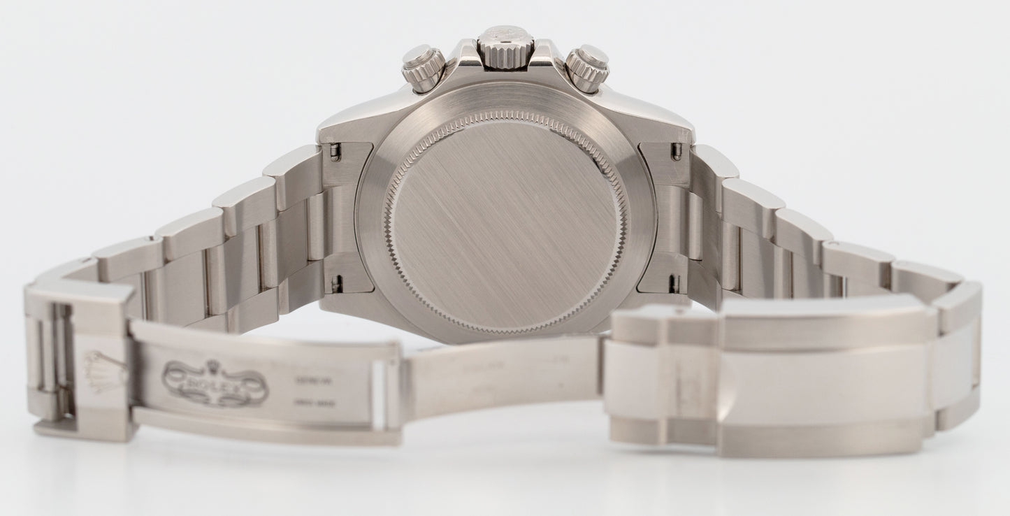 2014 PAPERS Rolex Daytona Cosmograph White FAT BUCKLE Random Serial 116520 BOX