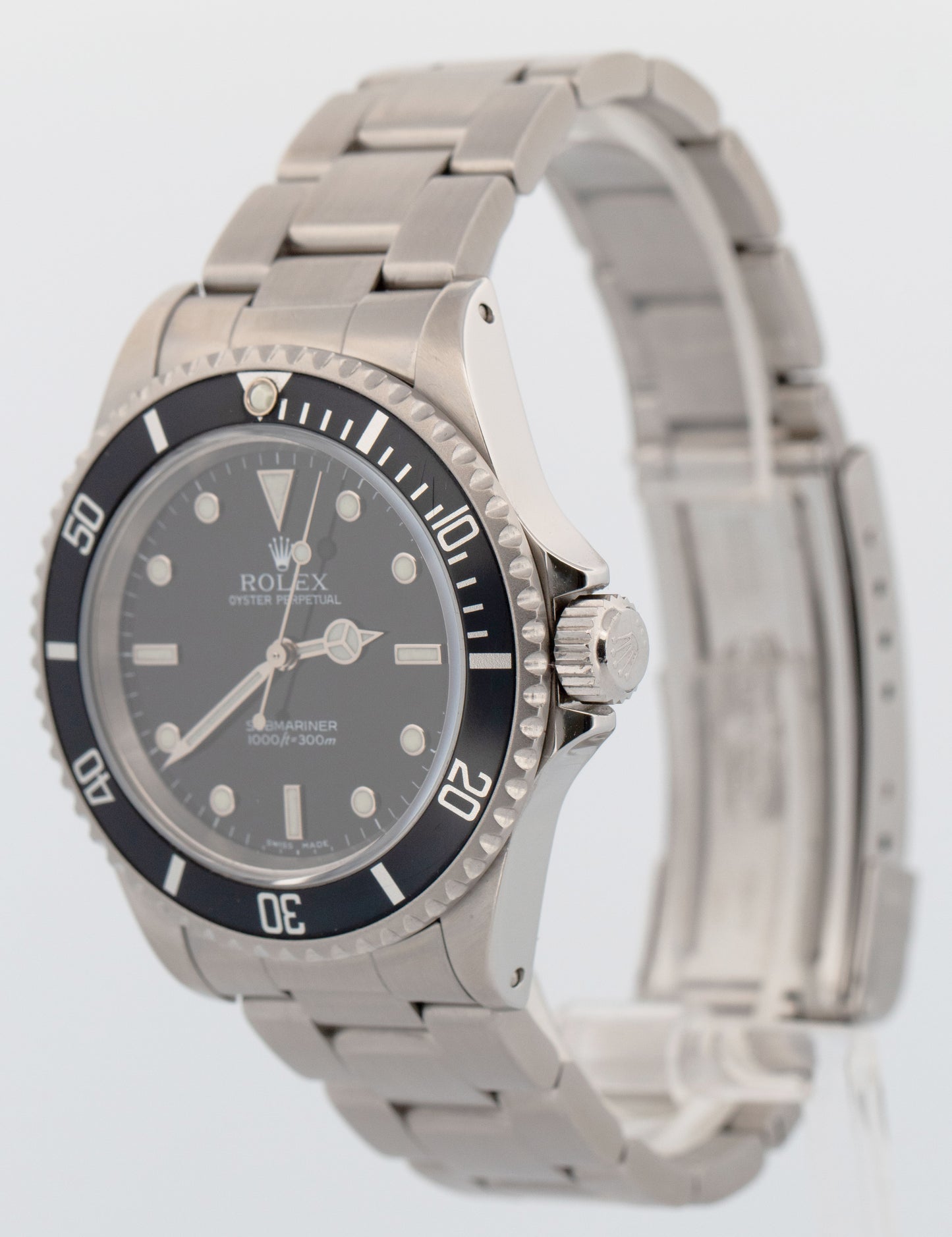 2005 PAPERS Rolex Submariner No-Date Stainless Steel Black 40mm Watch 14060M BOX