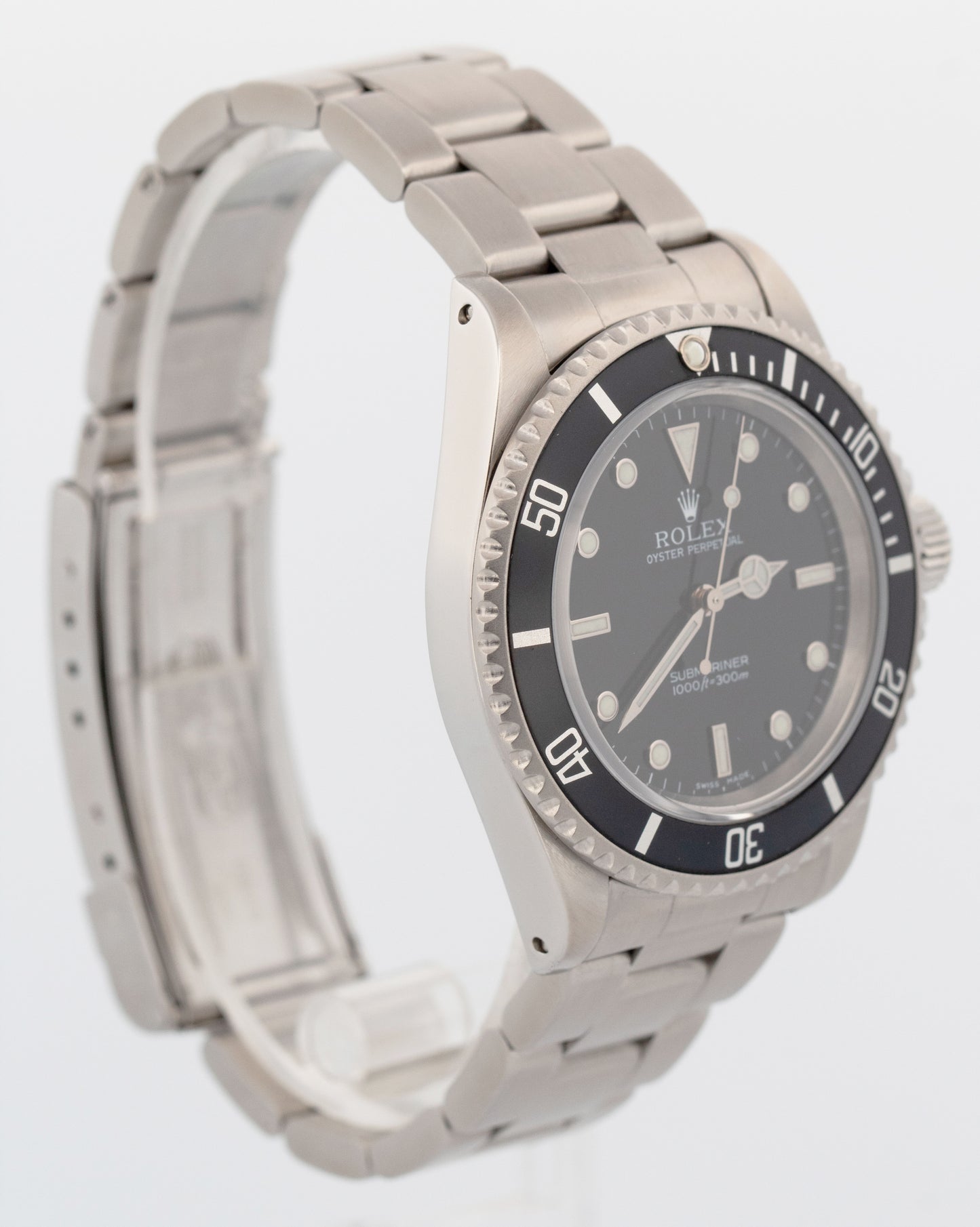 2005 PAPERS Rolex Submariner No-Date Stainless Steel Black 40mm Watch 14060M BOX
