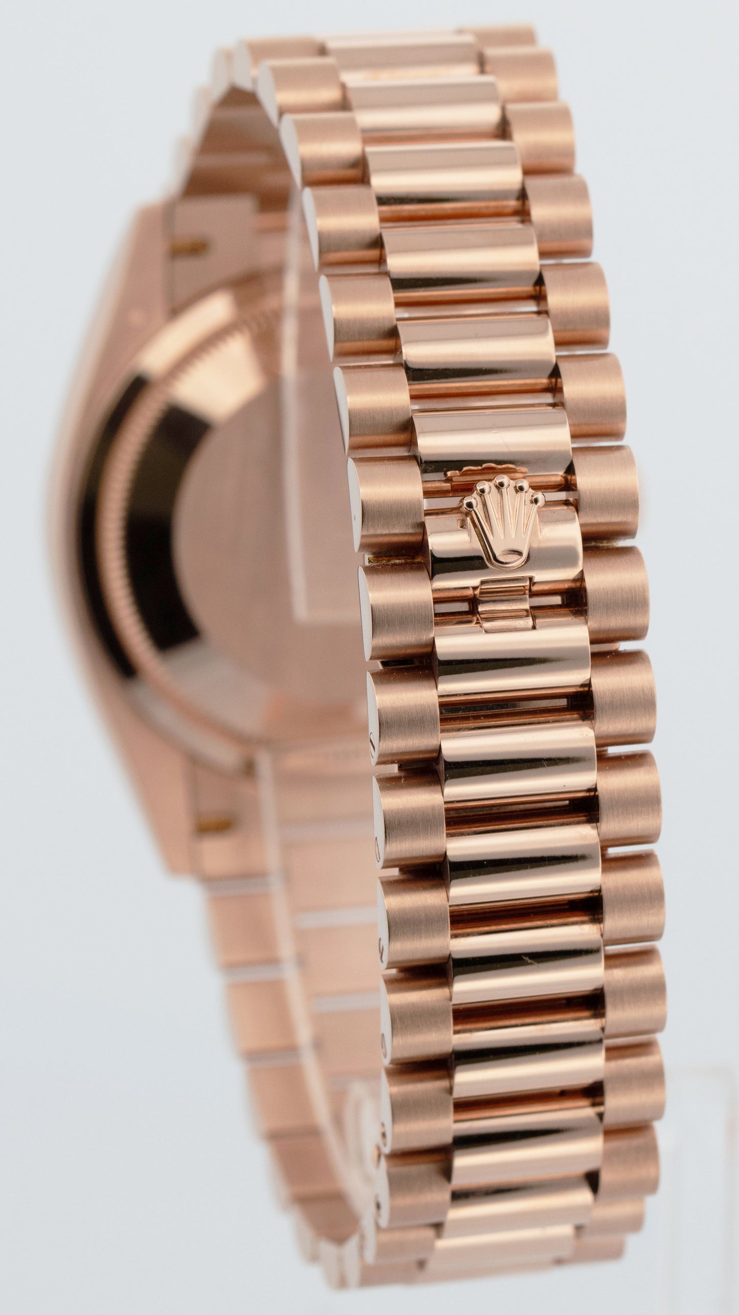 2024 PAPERS Rolex Day-Date President BLUE BAGUETTE DIAMOND 36mm 18K 128235 BOX