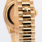 Rolex Day-Date President Black DIAMOND 36mm 18K Yellow Gold Fluted Watch 18038