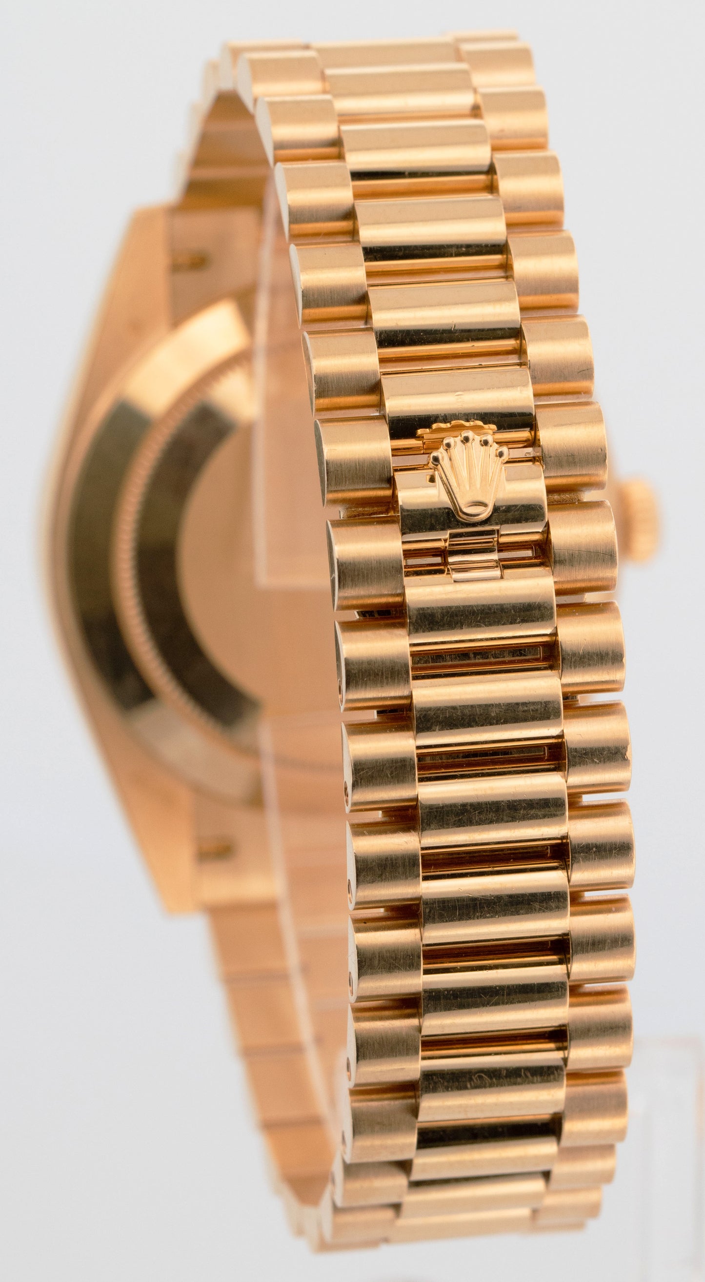 2022 PAPERS Rolex Day-Date President 40mm CHAMPAGNE BAGUETTE DIAMOND 228238 BOX