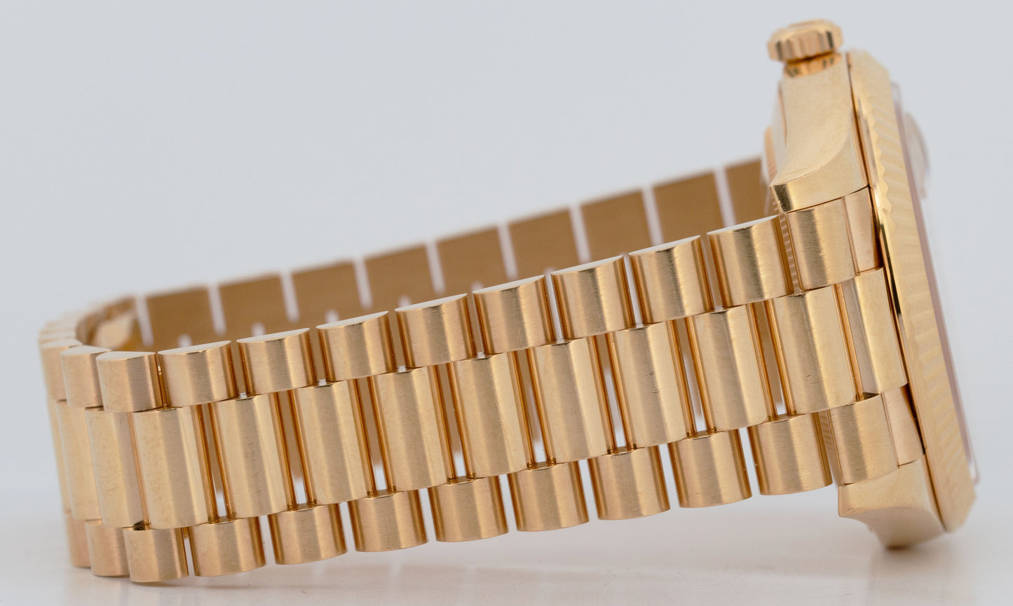 2022 PAPERS Rolex Day-Date President 40mm CHAMPAGNE BAGUETTE DIAMOND 228238 BOX