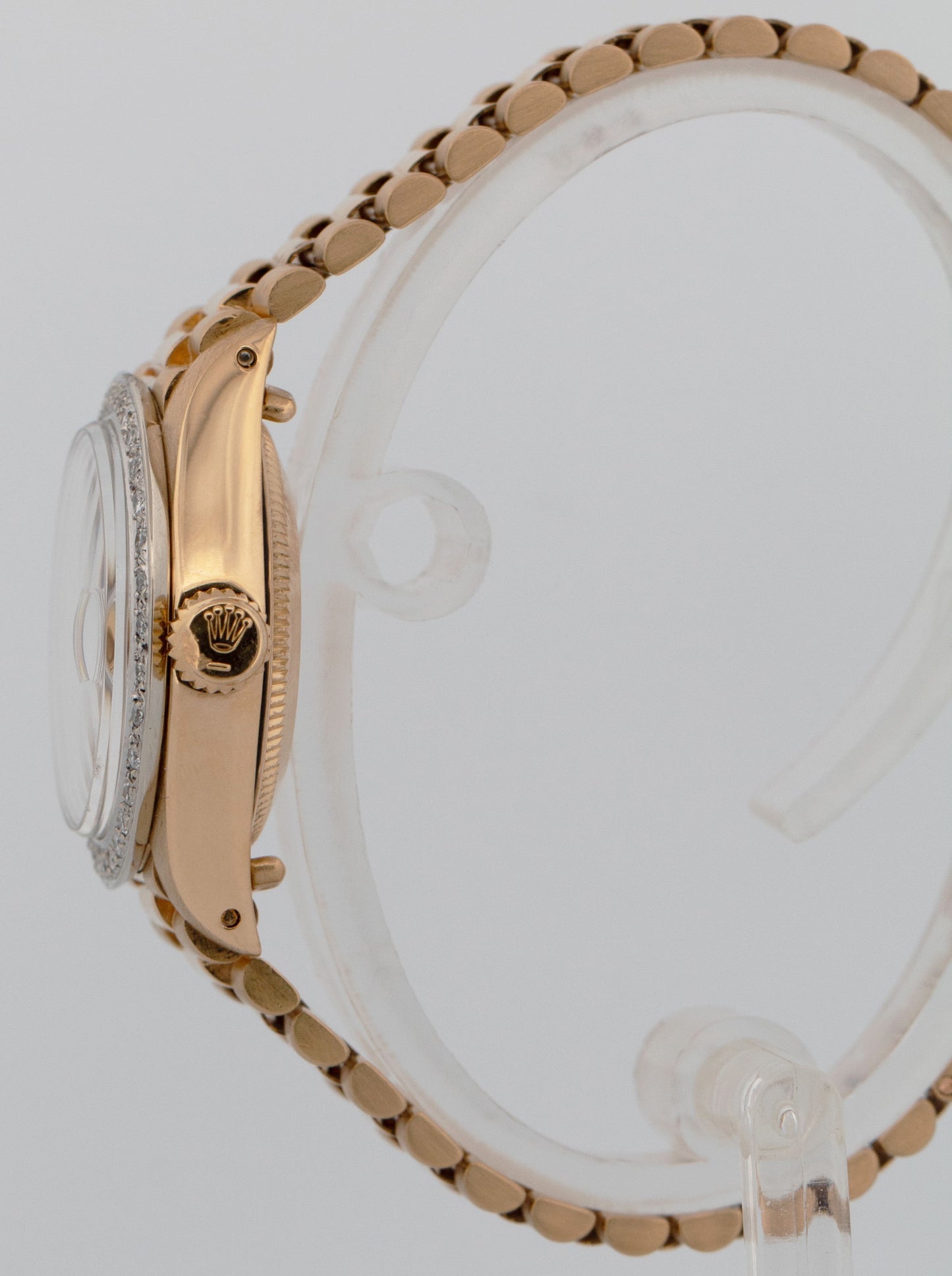 Rolex DateJust President 26mm DIAMOND BEZEL Champagne 18K Yellow Gold 6917 Watch