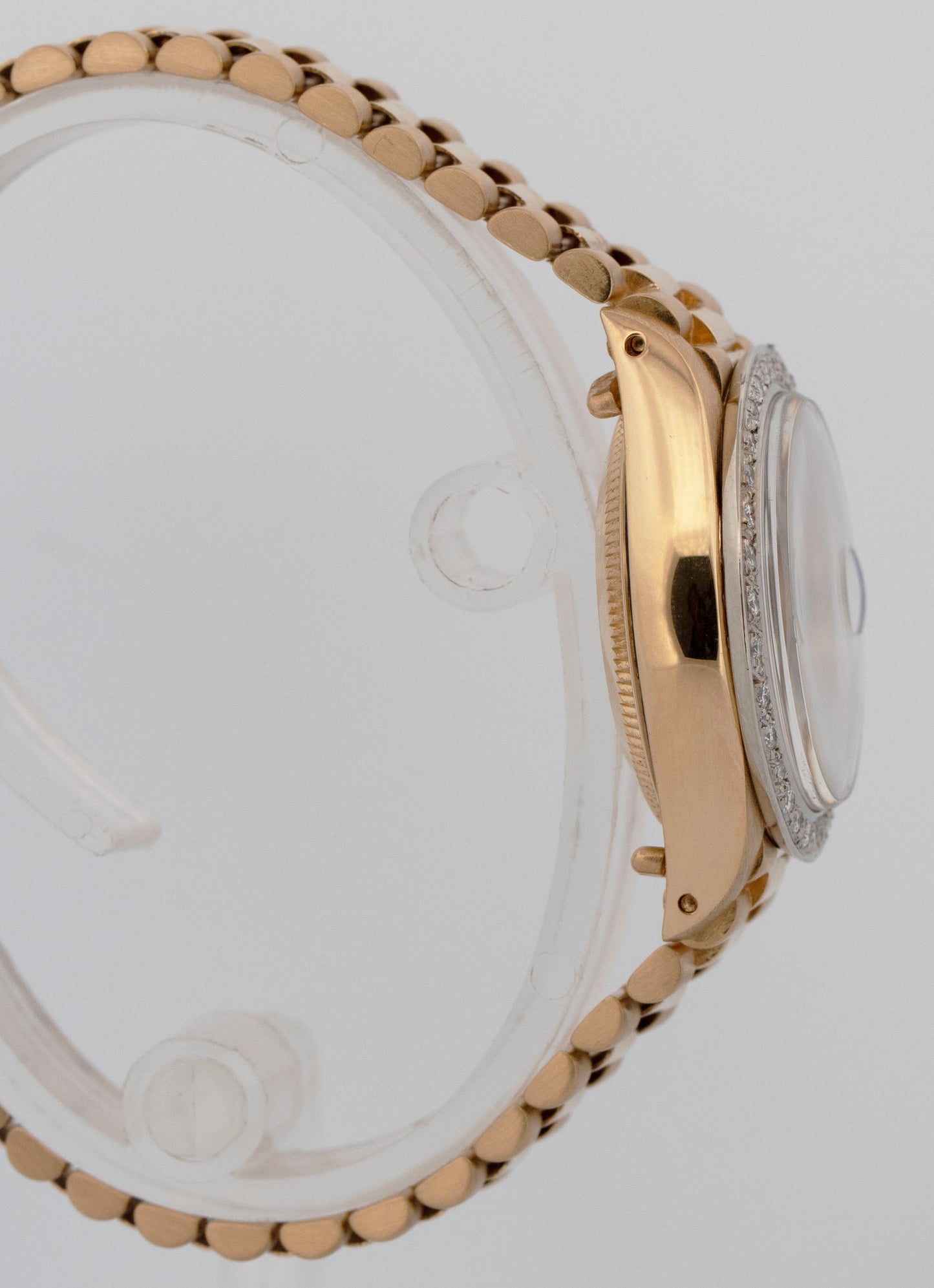 Rolex DateJust President 26mm DIAMOND BEZEL Champagne 18K Yellow Gold 6917 Watch