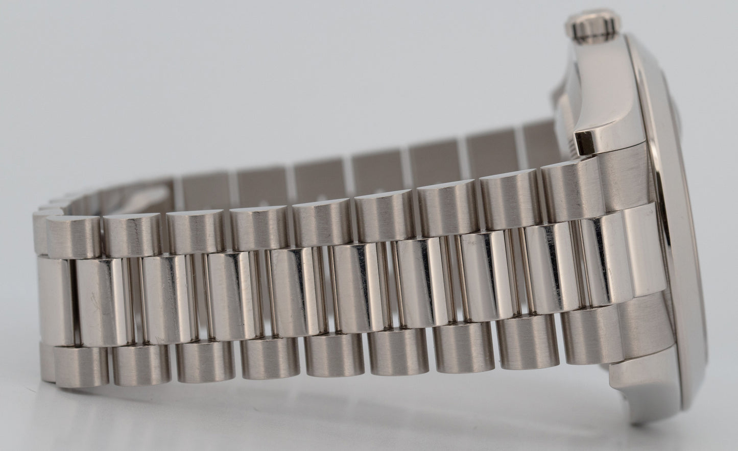 PAPERS UNPOLISHED Rolex Day-Date Presidential 41mm 950 Platinum 218206 BOX