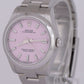 MINT PAPERS Rolex Oyster Perpetual CANDY PINK 31mm Steel Watch Oyster 277200 BOX