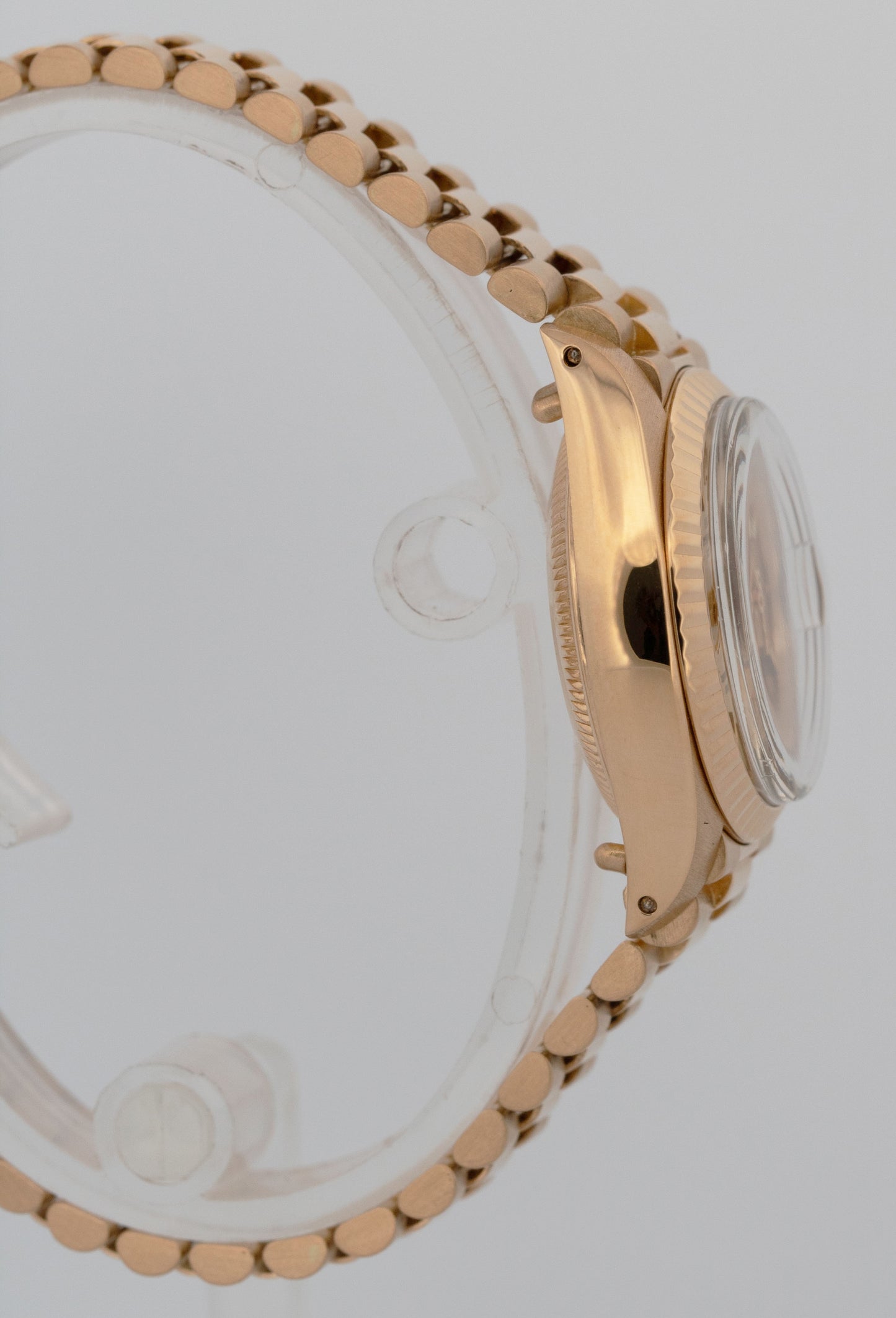 PAPERS Ladies Rolex DateJust President 26mm Champagne 18K Gold 6917 Watch BOX