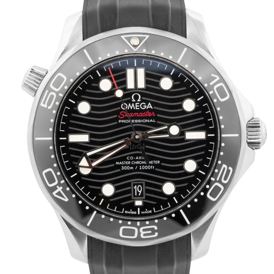PAPERS Omega Seamaster Black Wave 210.32.42.20.01.001 42mm Steel Dive Watch BOX