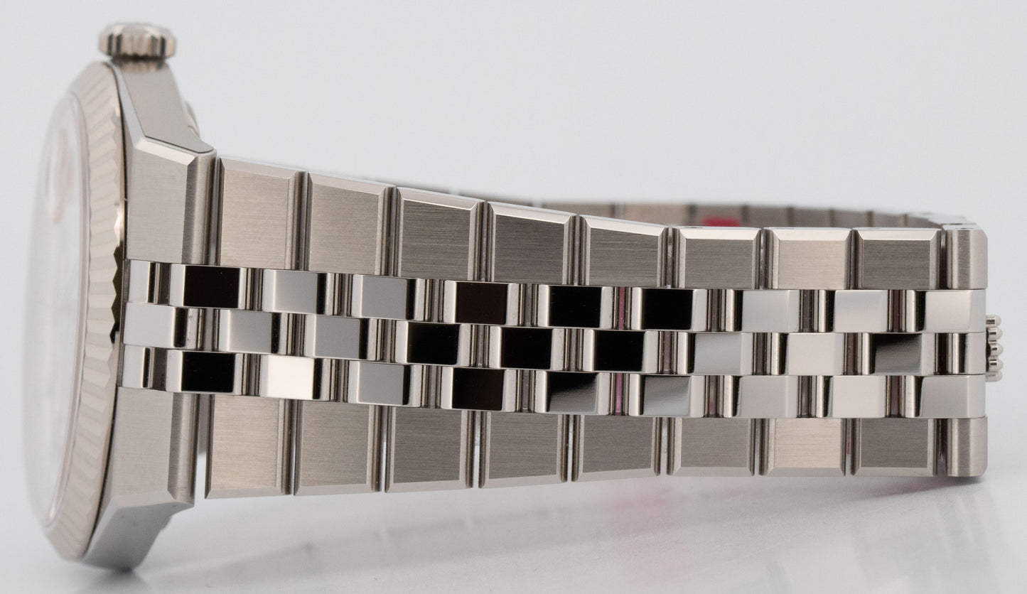 NEW UNWORN 2025 PAPERS Rolex Land-Dweller 40mm White Stainless Watch 127334 BOX