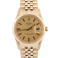 PAPERS Rolex Oyster Perpetual Date 34mm JUBILEE 14K Gold FLUTED 15037 Watch BOX