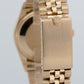 PAPERS Rolex Oyster Perpetual Date 34mm JUBILEE 14K Gold FLUTED 15037 Watch BOX