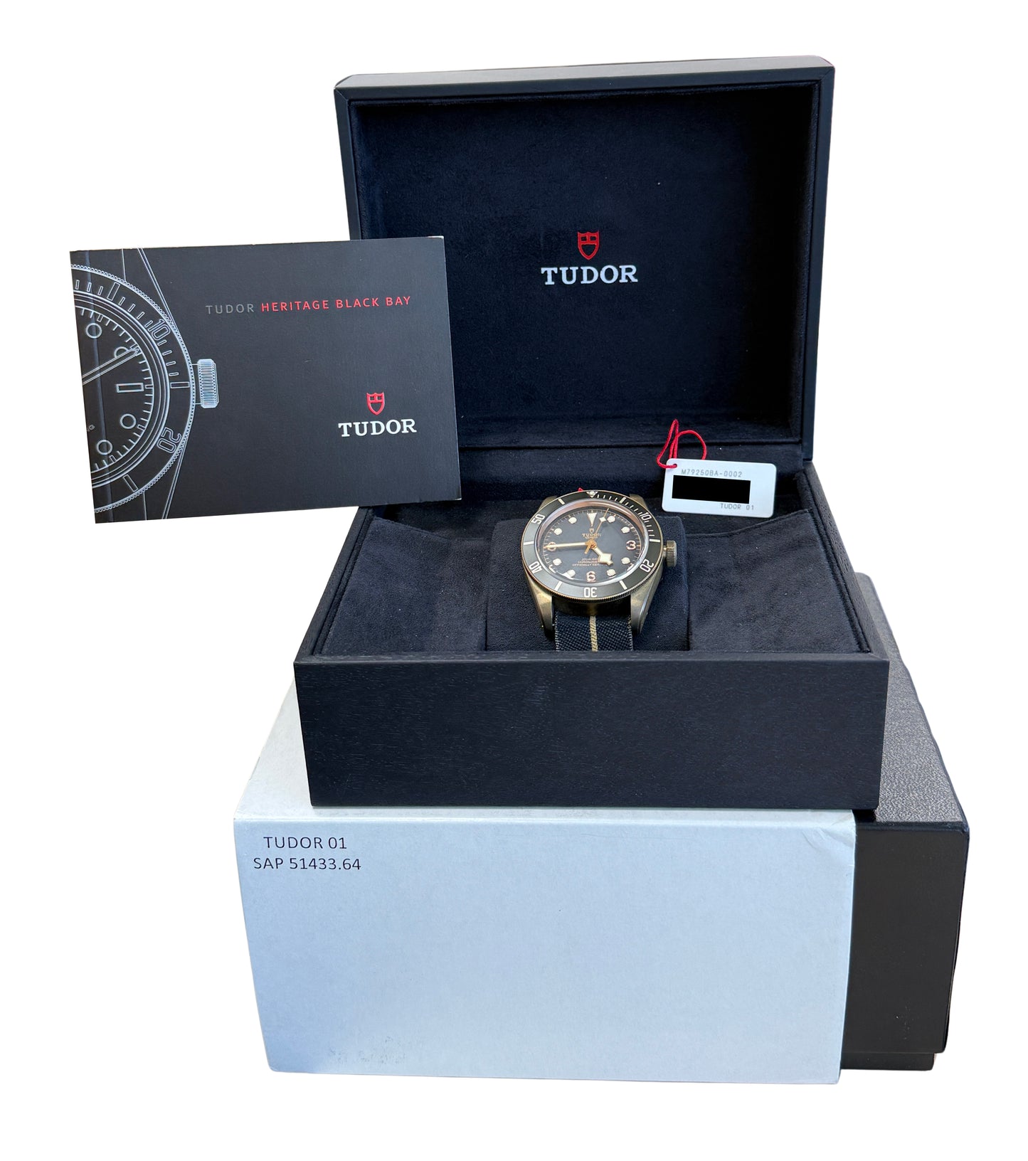 Tudor Black Bay Heritage Bronze NATO Slate Grey Dive 79250 BA 43mm Watch BOX