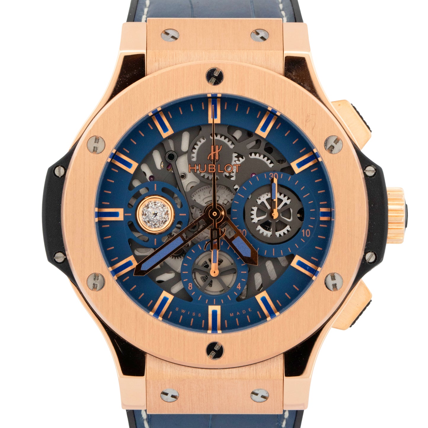 PAPERS Hublot Big Bang Aero DIAMOND 18K Rose Gold 310.PX.7180.LR.COL19 44mm BOX
