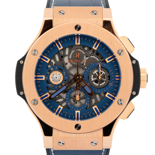 PAPERS Hublot Big Bang Aero DIAMOND 18K Rose Gold 310.PX.7180.LR.COL19 44mm BOX