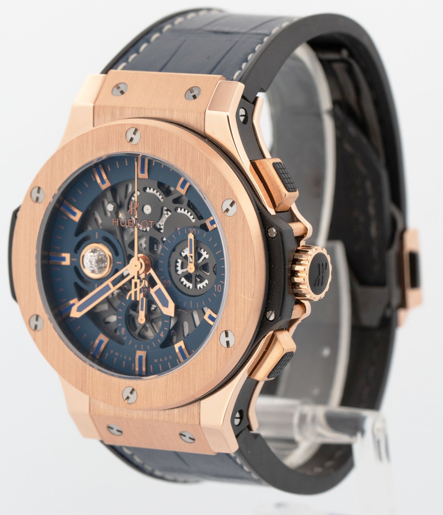 PAPERS Hublot Big Bang Aero DIAMOND 18K Rose Gold 310.PX.7180.LR.COL19 44mm BOX