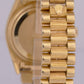 1980 Rolex Day-Date President 36mm Champagne BARK Quickset 18K Gold Watch 18078