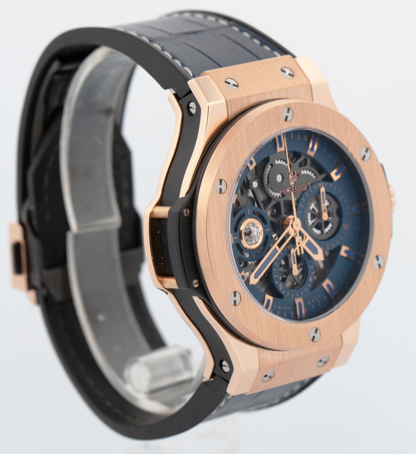 PAPERS Hublot Big Bang Aero DIAMOND 18K Rose Gold 310.PX.7180.LR.COL19 44mm BOX