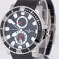 Ulysse Nardin Maxi Marine Diver 45mm Titanium Rubber Black Red Date 263-90 Watch