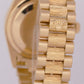 MINT Rolex Day-Date 36 Presidential White 18K Bark Double QuickSet Watch 18248