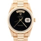 1996 Rolex Day-Date President FACTORY BLACK ONYX 36mm 18K Yellow Gold 18238
